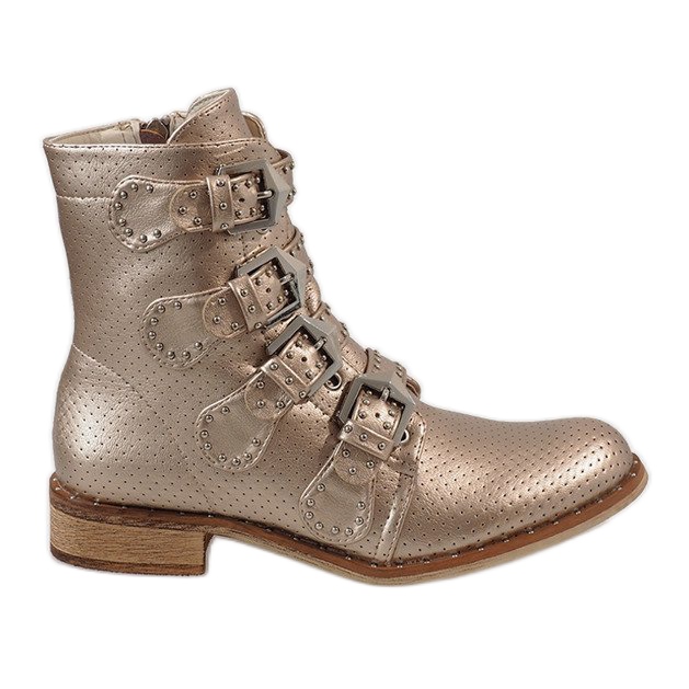 Goldstiefel mit CLS-57-Schnallen golden
