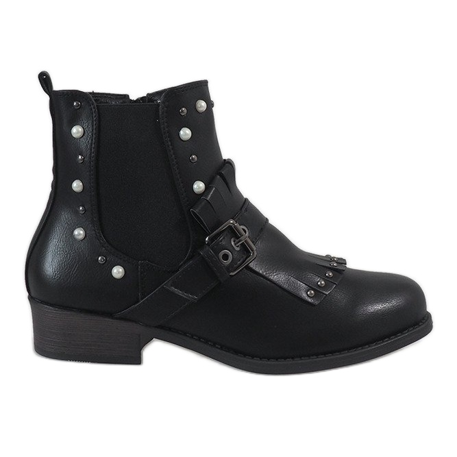 Schwarze Stiefel mit hohen Absätzen YBS2310