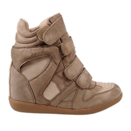 Camel Sneakers mit Keilabsatz H6601-32 braun