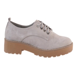 Graue Schuhe mit hohen Absätzen LL183