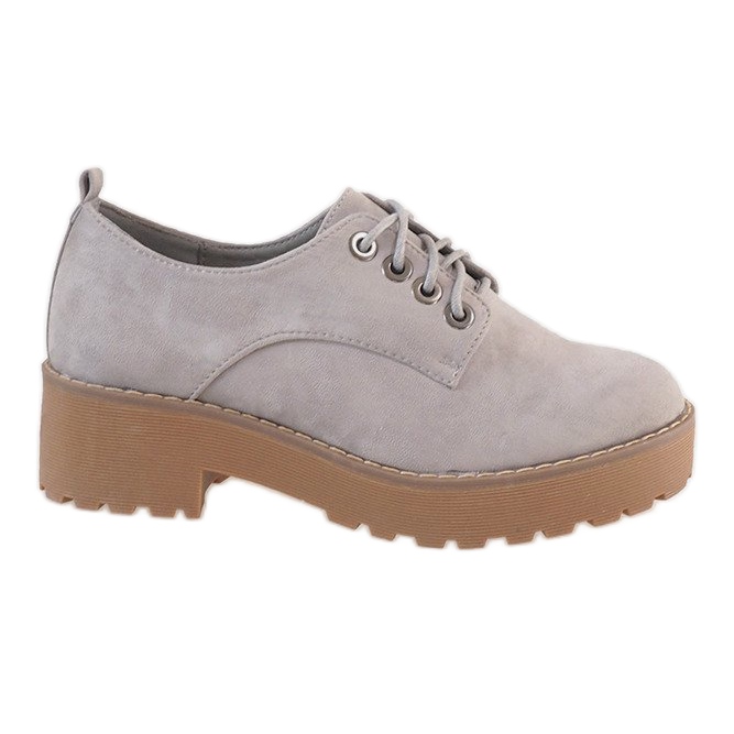 Graue Schuhe mit hohen Absätzen LL183