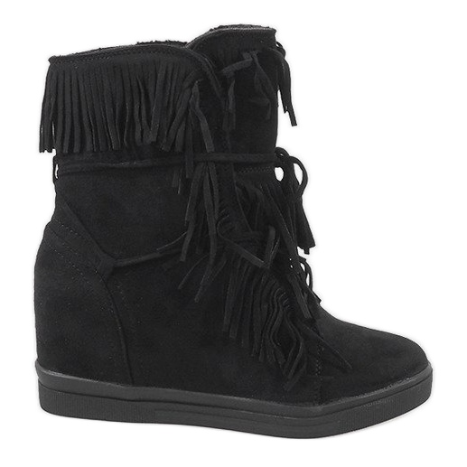 Schwarze isolierte Sneaker H6301AR