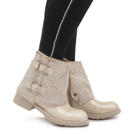 Marquiiz Gold verzierte Stiefel 6352-PA golden