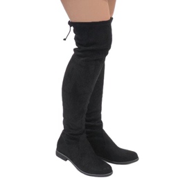 Erynn Schwarze A26 Stiefel aus Wildleder