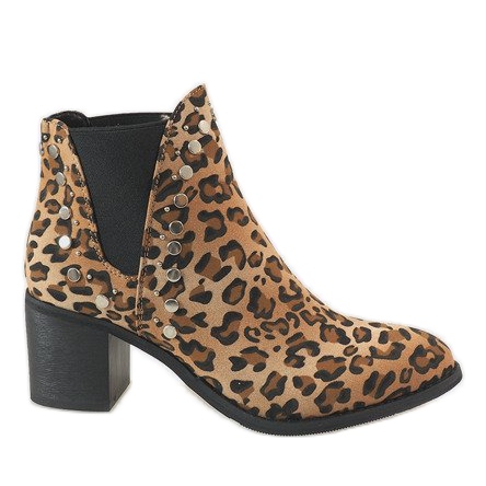 Erynn Leopardenstiefel am M290-1 Pfosten mehrfarbig
