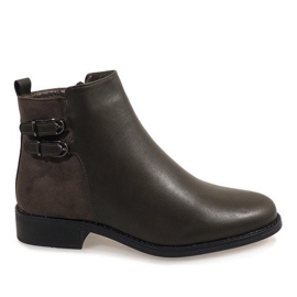 Warme Chelsea-Boots C-7200 grün