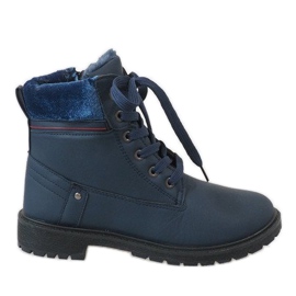 Marineblaue isolierte Damenstiefel NR06-2