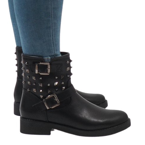 Schwarze Damen-Winterstiefel 1943
