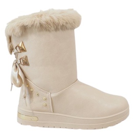 Damen Schneestiefel beige AN-107