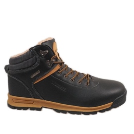 Schwarze isolierte Schneestiefel M17097-2