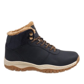 Marineblaue isolierte Schneestiefel A1717-4