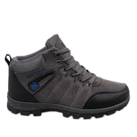 Graue isolierte Schneestiefel KFT001