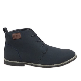 Marineblau isolierte Herrenschuhe 989-3