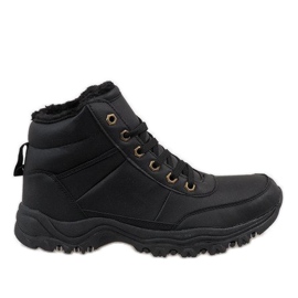 Schwarze isolierte Schneestiefel von GT-9578