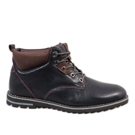 Marineblaue warme Herrenschuhe 7006
