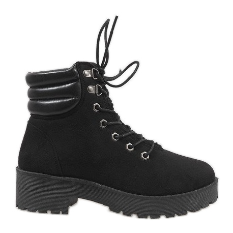 Schwarze G-51 Stiefel aus Wildleder