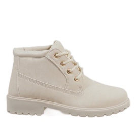 Beige Trapperstiefel W-3056