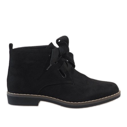 Schwarze Wildlederstiefel QL-66