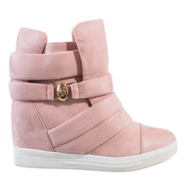Sneakers mit Keilabsatz in Rosa H6507