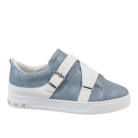 Blaue Sneaker mit MB1968-Schnalle