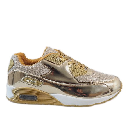 Gold glänzende Sportschuhe EL18297-17 golden