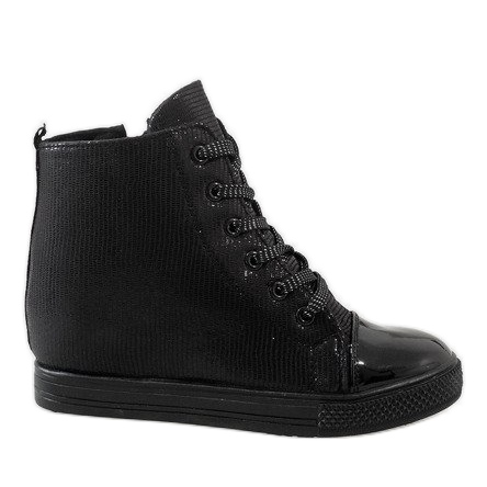 Schwarze Keilsneaker 29333-1