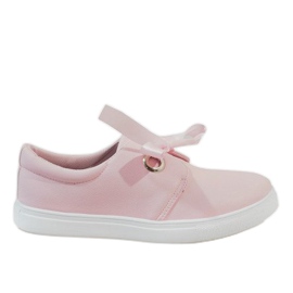 Rosa Sneakers mit Schleife 3057-4