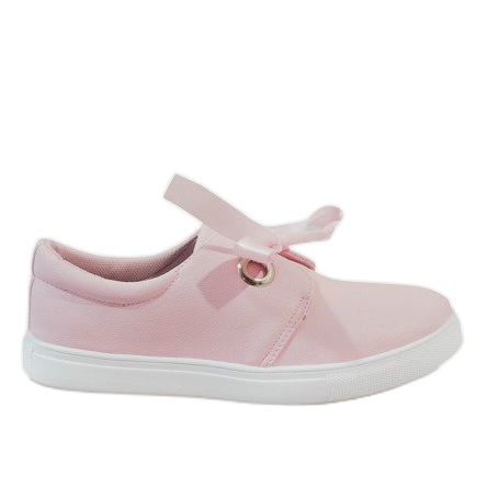 Rosa Sneakers mit Schleife 3057-4