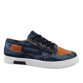 Marineblaue Herren-Sneaker A9501