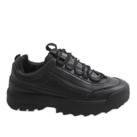 Schwarze modische Sportschuhe 83018