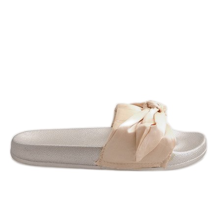 Goldene Hausschuhe mit Schleife 5835