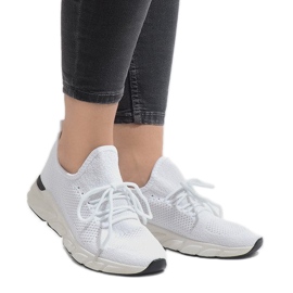 7766-Y weiße Sportschuhe