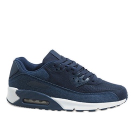 Herren marineblaue Sportschuhe 8104