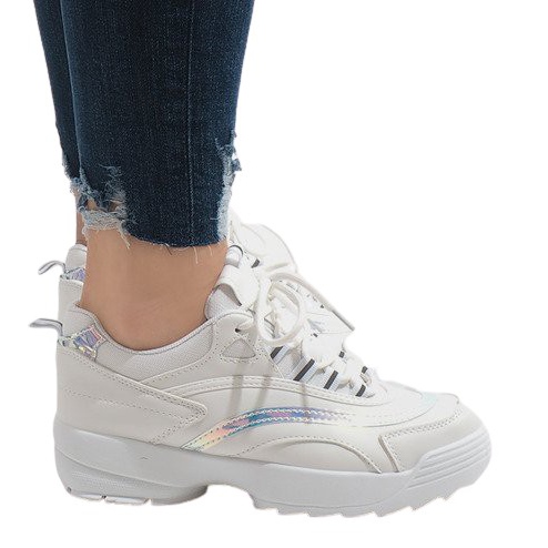 Weiße modische Sportschuhe BO-62