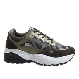 Grüne modische Sportschuhe, camo LT013