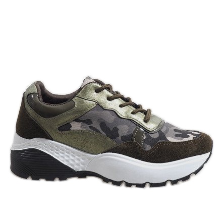 Grüne modische Sportschuhe, camo LT013