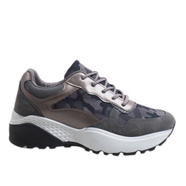 Graue modische Sportschuhe, camo LT013