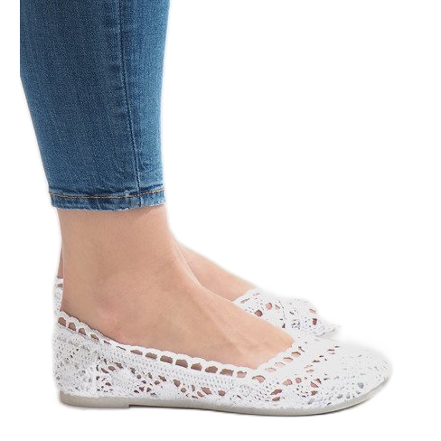 JX59P weiße Spitzenturnschuhe