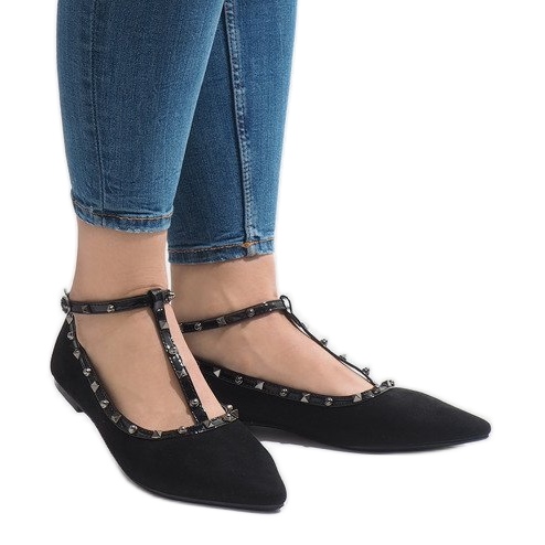 Schwarze Ballerinas 127-13