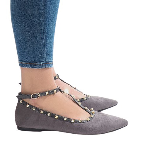 Graue Ballerinas 127-13