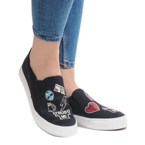 Schwarze NB102P Slip-On-Sneakers