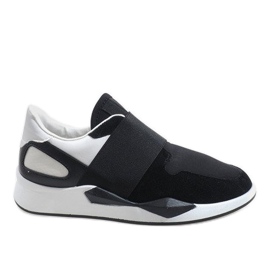 Schwarze Sneaker aus Lycra R371