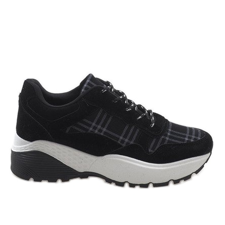 Schwarze modische Sportschuhe 61012