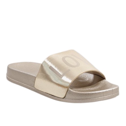 Liebe 812A goldene Hausschuhe