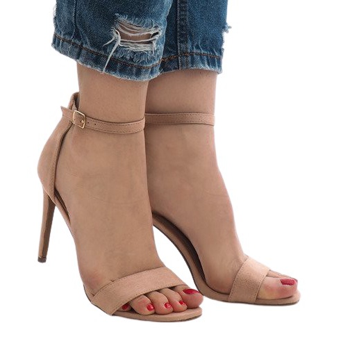 Rosa Wildledersandalen SY-31P