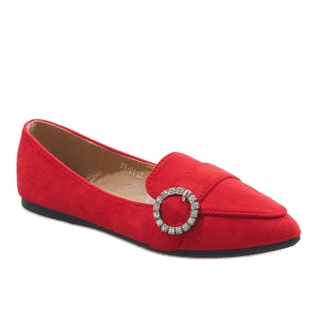 Rote DY-01 Ballerina-Loafer
