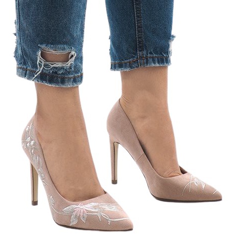 Rosa Wildleder High Heels 16032-18