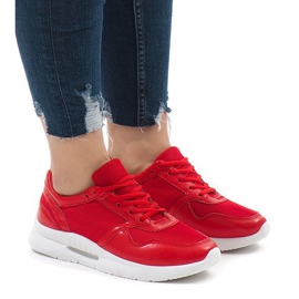 Rote modische Sportschuhe LS180406