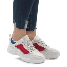 Bunte modische Sportschuhe YM-31 weiß