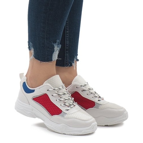 Bunte modische Sportschuhe YM-31 weiß